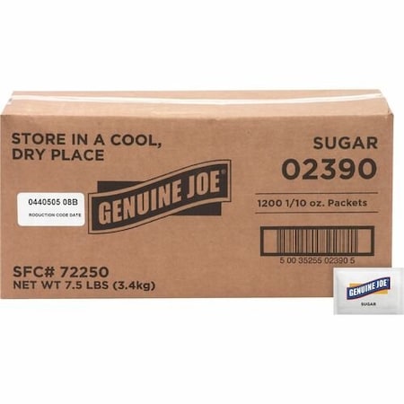 Genuine Joe SUGAR, PACKETS, 1200, 1200PK GJO02390